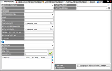 Faktura og Kreditnota Enkelt Fakturering | Danmarks billigste og enkelteste faktura program
